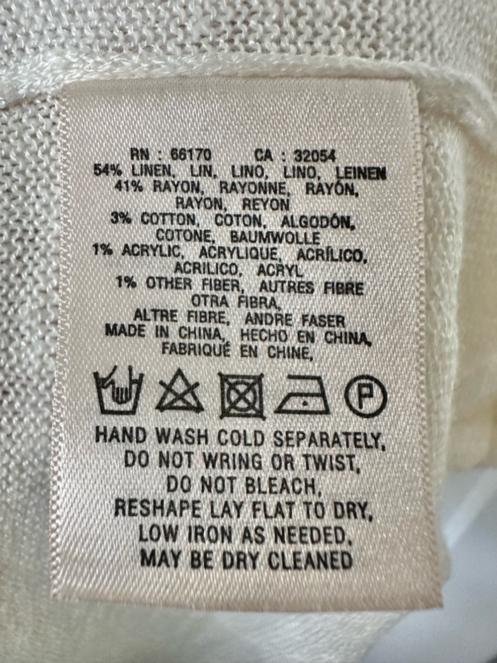 Anthropologie Abbey Pointelle Pullover Ivory Sweater Tunic Petite - Picture 7 of 7